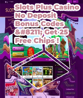 Slots plus bonus code
